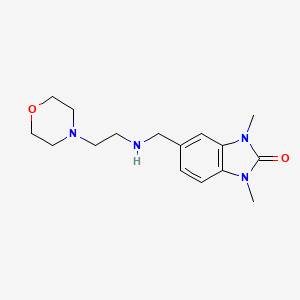 molecular formula C16H24N4O2 B11360076 1,3-dimethyl-5-((2-morpholinoethylamino)methyl)-1H-benzo[d]imidazol-2(3H)-one 