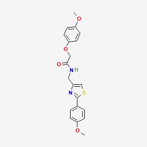 2-(4-methoxyphenoxy)-N-{[2-(4-methoxyphenyl)-1,3-thiazol-4-yl]methyl}acetamide