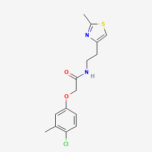 2-(4-chloro-3-methylphenoxy)-N-[2-(2-methyl-1,3-thiazol-4-yl)ethyl]acetamide