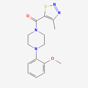 [4-(2-Methoxyphenyl)piperazin-1-yl](4-methyl-1,2,3-thiadiazol-5-yl)methanone