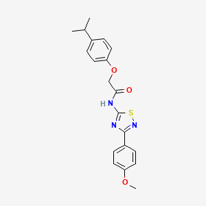 N-[3-(4-methoxyphenyl)-1,2,4-thiadiazol-5-yl]-2-[4-(propan-2-yl)phenoxy]acetamide