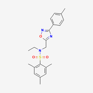 N-ethyl-2,4,6-trimethyl-N-{[3-(4-methylphenyl)-1,2,4-oxadiazol-5-yl]methyl}benzenesulfonamide