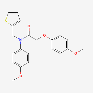 2-(4-methoxyphenoxy)-N-(4-methoxyphenyl)-N-(thiophen-2-ylmethyl)acetamide