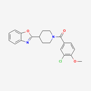 2-[1-(3-Chloro-4-methoxybenzoyl)piperidin-4-yl]-1,3-benzoxazole