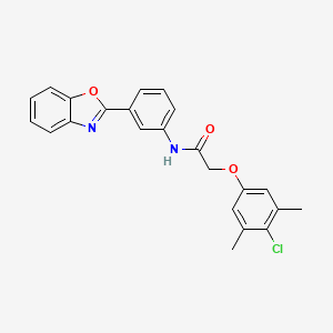 N-[3-(1,3-benzoxazol-2-yl)phenyl]-2-(4-chloro-3,5-dimethylphenoxy)acetamide