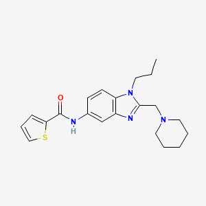 N-[2-(piperidin-1-ylmethyl)-1-propyl-1H-benzimidazol-5-yl]thiophene-2-carboxamide