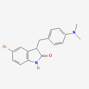 5-Bromo-3-(4-(dimethylamino)benzyl)indolin-2-one