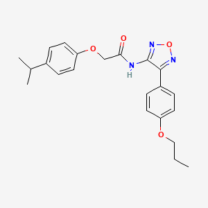 2-[4-(propan-2-yl)phenoxy]-N-[4-(4-propoxyphenyl)-1,2,5-oxadiazol-3-yl]acetamide