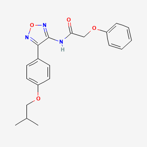 N-{4-[4-(2-methylpropoxy)phenyl]-1,2,5-oxadiazol-3-yl}-2-phenoxyacetamide