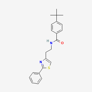 4-tert-butyl-N-[2-(2-phenyl-1,3-thiazol-4-yl)ethyl]benzamide