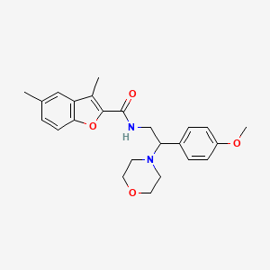 N-[2-(4-methoxyphenyl)-2-(morpholin-4-yl)ethyl]-3,5-dimethyl-1-benzofuran-2-carboxamide