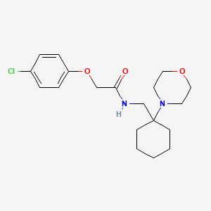 molecular formula C19H27ClN2O3 B11360324 2-(4-chlorophenoxy)-N-{[1-(morpholin-4-yl)cyclohexyl]methyl}acetamide 