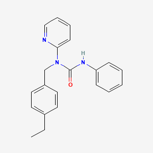 molecular formula C21H21N3O B11360346 1-(4-Ethylbenzyl)-3-phenyl-1-pyridin-2-ylurea 