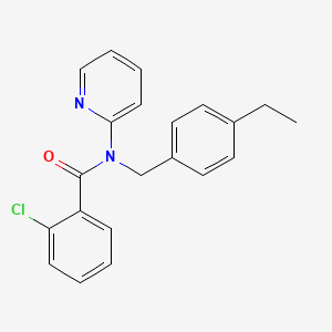 2-chloro-N-(4-ethylbenzyl)-N-(pyridin-2-yl)benzamide