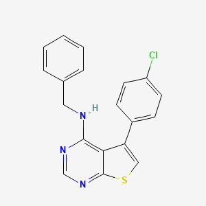 N-benzyl-5-(4-chlorophenyl)thieno[2,3-d]pyrimidin-4-amine