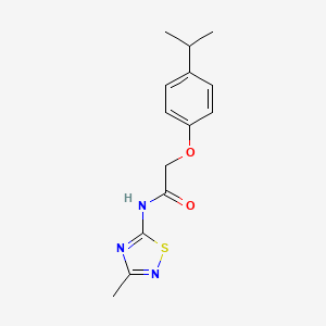 N-(3-methyl-1,2,4-thiadiazol-5-yl)-2-[4-(propan-2-yl)phenoxy]acetamide