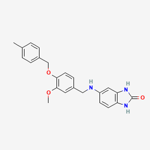 5-({3-methoxy-4-[(4-methylbenzyl)oxy]benzyl}amino)-1,3-dihydro-2H-benzimidazol-2-one