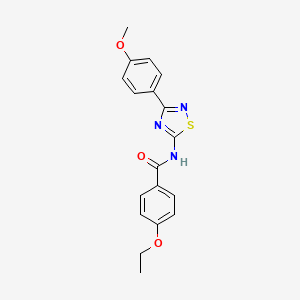 molecular formula C18H17N3O3S B11360360 4-ethoxy-N-[3-(4-methoxyphenyl)-1,2,4-thiadiazol-5-yl]benzamide 