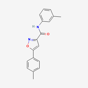 N-(3-methylphenyl)-5-(4-methylphenyl)-1,2-oxazole-3-carboxamide