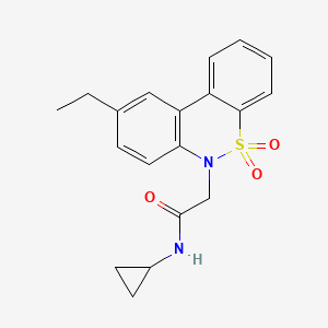 N-cyclopropyl-2-(9-ethyl-5,5-dioxido-6H-dibenzo[c,e][1,2]thiazin-6-yl)acetamide