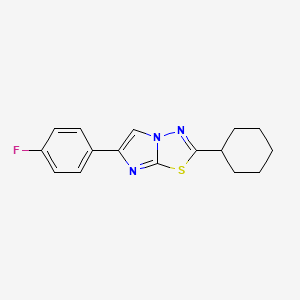 2-Cyclohexyl-6-(4-fluorophenyl)imidazo[2,1-b][1,3,4]thiadiazole