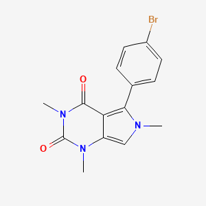 5-(4-bromophenyl)-1,3,6-trimethyl-1H-pyrrolo[3,4-d]pyrimidine-2,4(3H,6H)-dione