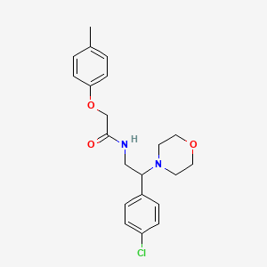 N-[2-(4-chlorophenyl)-2-(morpholin-4-yl)ethyl]-2-(4-methylphenoxy)acetamide