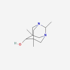 molecular formula C11H20N2O B11360513 2,5,7-Trimethyl-1,3-diazatricyclo[3.3.1.1~3,7~]decan-6-ol 