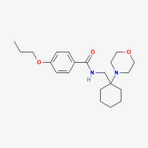 N-{[1-(morpholin-4-yl)cyclohexyl]methyl}-4-propoxybenzamide