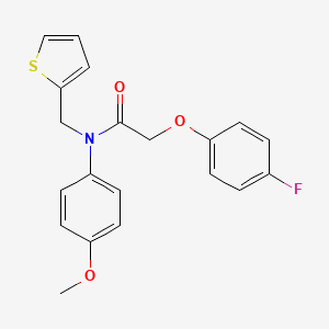 2-(4-fluorophenoxy)-N-(4-methoxyphenyl)-N-(thiophen-2-ylmethyl)acetamide