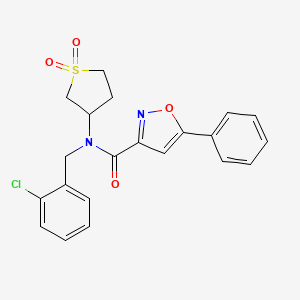 N-(2-chlorobenzyl)-N-(1,1-dioxidotetrahydrothiophen-3-yl)-5-phenyl-1,2-oxazole-3-carboxamide