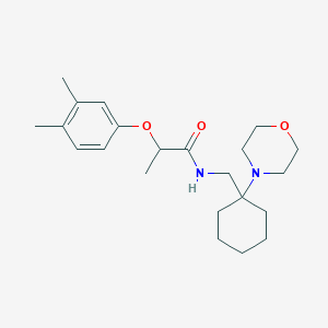 2-(3,4-dimethylphenoxy)-N-{[1-(morpholin-4-yl)cyclohexyl]methyl}propanamide