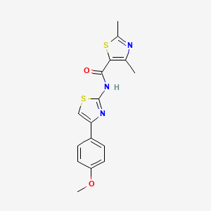 N-[4-(4-methoxyphenyl)-1,3-thiazol-2-yl]-2,4-dimethyl-1,3-thiazole-5-carboxamide