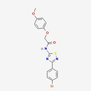 N-[3-(4-bromophenyl)-1,2,4-thiadiazol-5-yl]-2-(4-methoxyphenoxy)acetamide