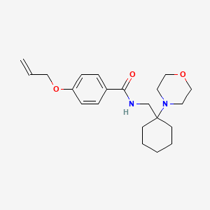 N-{[1-(morpholin-4-yl)cyclohexyl]methyl}-4-(prop-2-en-1-yloxy)benzamide