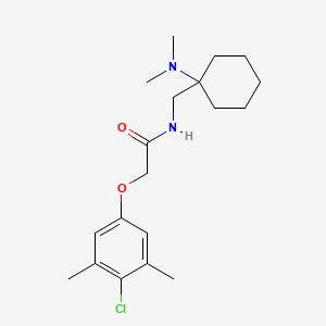 molecular formula C19H29ClN2O2 B11360717 2-(4-chloro-3,5-dimethylphenoxy)-N-{[1-(dimethylamino)cyclohexyl]methyl}acetamide 