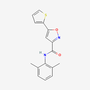 N-(2,6-dimethylphenyl)-5-(thiophen-2-yl)-1,2-oxazole-3-carboxamide