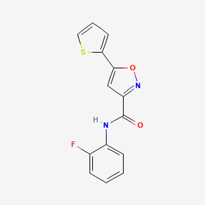 N-(2-fluorophenyl)-5-(thiophen-2-yl)-1,2-oxazole-3-carboxamide