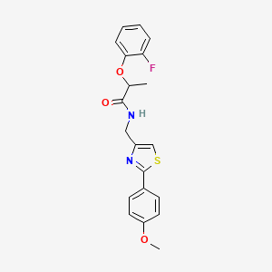 2-(2-fluorophenoxy)-N-{[2-(4-methoxyphenyl)-1,3-thiazol-4-yl]methyl}propanamide