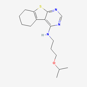 N-[3-(propan-2-yloxy)propyl]-5,6,7,8-tetrahydro[1]benzothieno[2,3-d]pyrimidin-4-amine