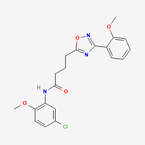 N-(5-chloro-2-methoxyphenyl)-4-[3-(2-methoxyphenyl)-1,2,4-oxadiazol-5-yl]butanamide