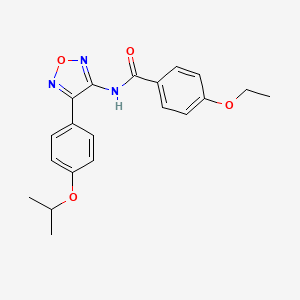 4-ethoxy-N-{4-[4-(propan-2-yloxy)phenyl]-1,2,5-oxadiazol-3-yl}benzamide