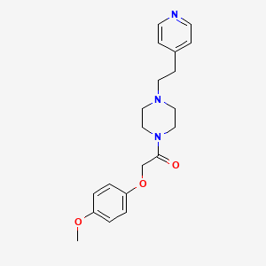 2-(4-Methoxyphenoxy)-1-{4-[2-(pyridin-4-yl)ethyl]piperazin-1-yl}ethanone