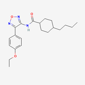 4-butyl-N-[4-(4-ethoxyphenyl)-1,2,5-oxadiazol-3-yl]cyclohexanecarboxamide