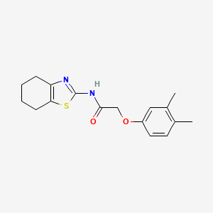 2-(3,4-dimethylphenoxy)-N-(4,5,6,7-tetrahydro-1,3-benzothiazol-2-yl)acetamide