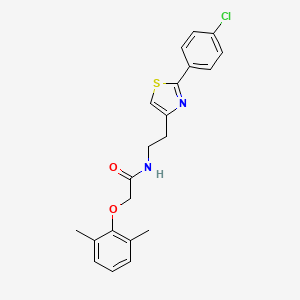 N-{2-[2-(4-chlorophenyl)-1,3-thiazol-4-yl]ethyl}-2-(2,6-dimethylphenoxy)acetamide