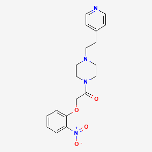 2-(2-Nitrophenoxy)-1-{4-[2-(pyridin-4-yl)ethyl]piperazin-1-yl}ethanone