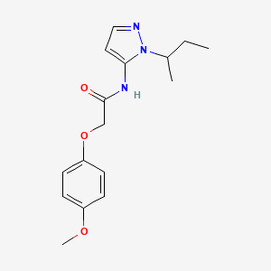 N-[1-(butan-2-yl)-1H-pyrazol-5-yl]-2-(4-methoxyphenoxy)acetamide