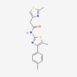 N-[5-methyl-4-(4-methylphenyl)-1,3-thiazol-2-yl]-2-(2-methyl-1,3-thiazol-4-yl)acetamide