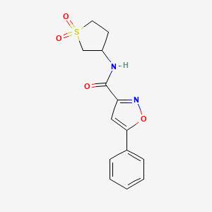 N-(1,1-dioxidotetrahydrothiophen-3-yl)-5-phenyl-1,2-oxazole-3-carboxamide